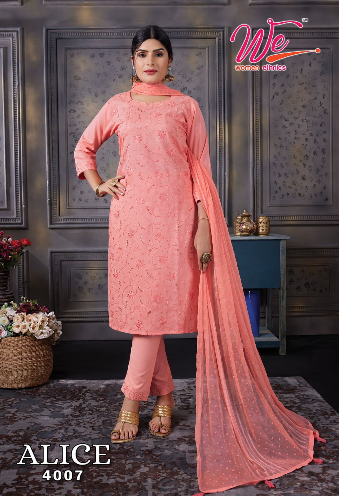 Alice By We 4001 To 4007 Rayon Designer Kurti With Bottom Dupatta Wholesale Shop In Surat